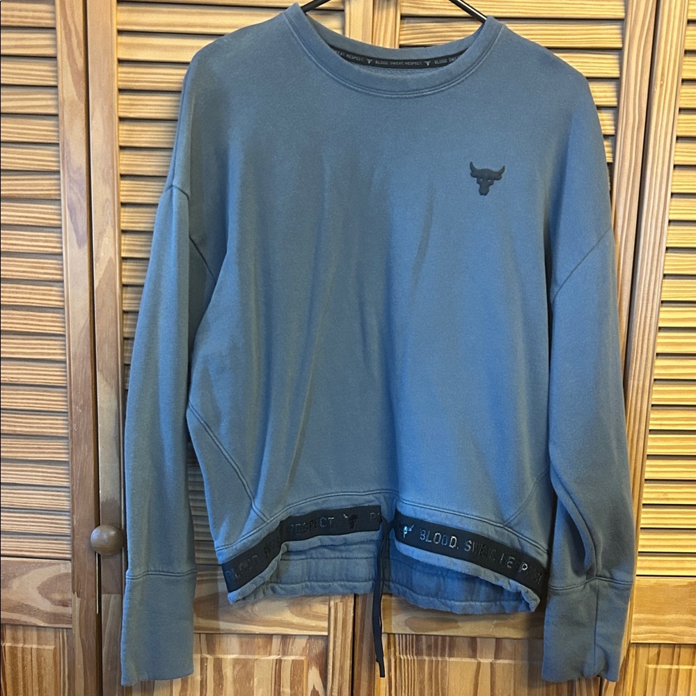 Under Armour Gray Crewneck with Bull Logo